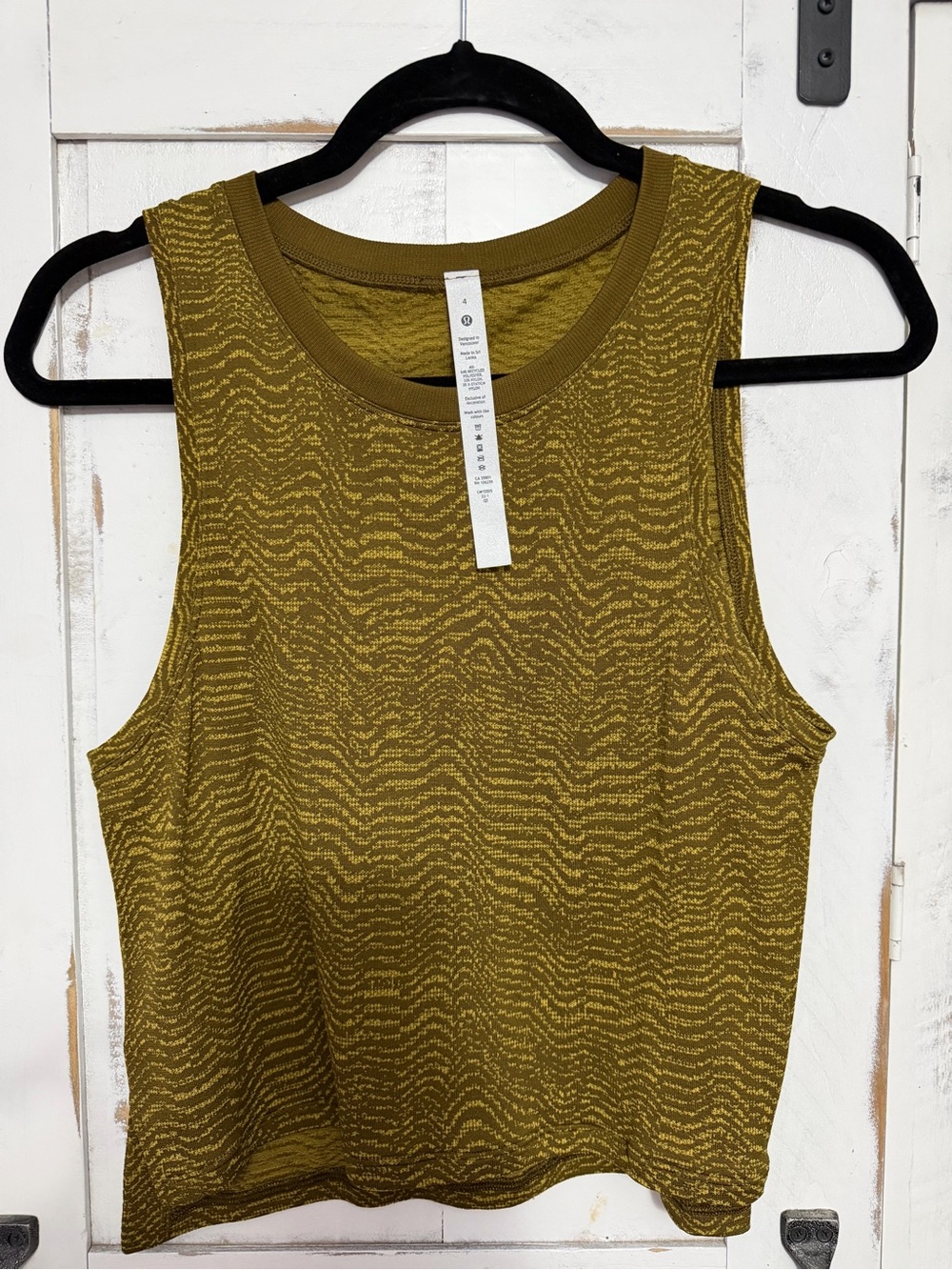 lululemon athletica Olive Wave-Textured Tank Top